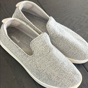 allbirds Men’s Wool Slip-On Loafers in Heather Light Gray Size 11